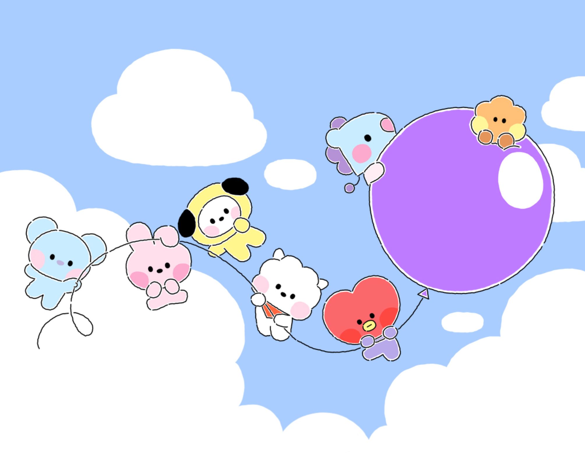 テテ テヒョン TATA V グッズ セット BTS BT21 ゆける tinytan